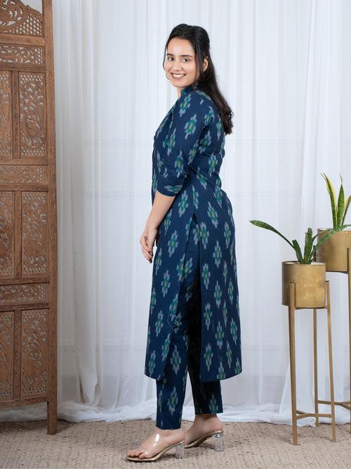 Niyat Ikkat Cotton Co-ord Set