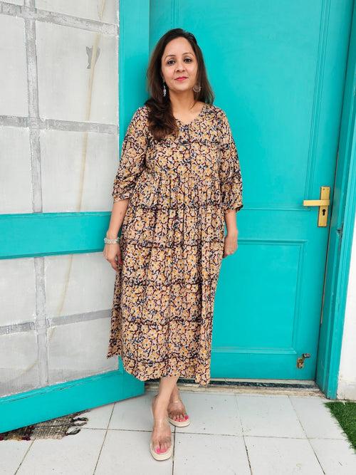 Nayonika Kalamkari Cotton Dress