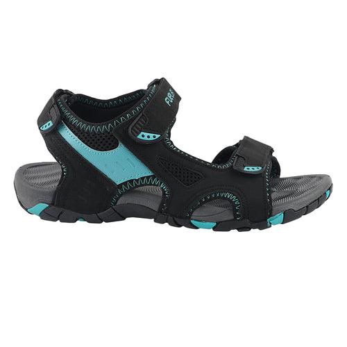 FUEL WINGER SANDALS FOR MEN'S (BLACK-AQUA)