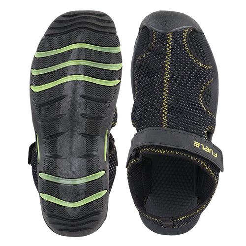 Fuel Soldier-07 Fisherman Sandals for Men (Black)