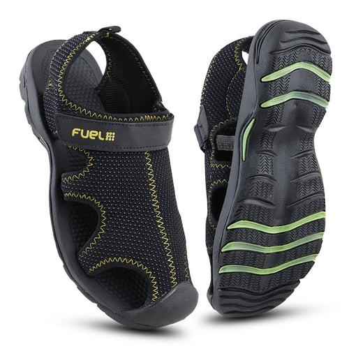 Fuel Soldier-07 Fisherman Sandals for Men (Black)