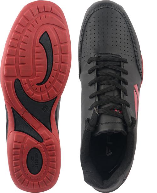 Fuel Ultima Sports Shoes For Men (Black-Red)