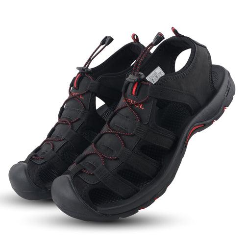 Fuel Soldier-06 Fisherman Sandals for Men (Black)