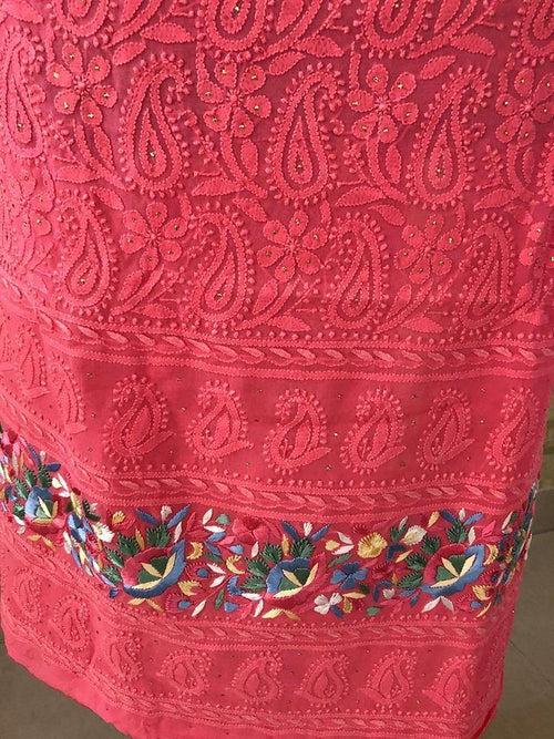 Parsi Ghara Chikankari Suit