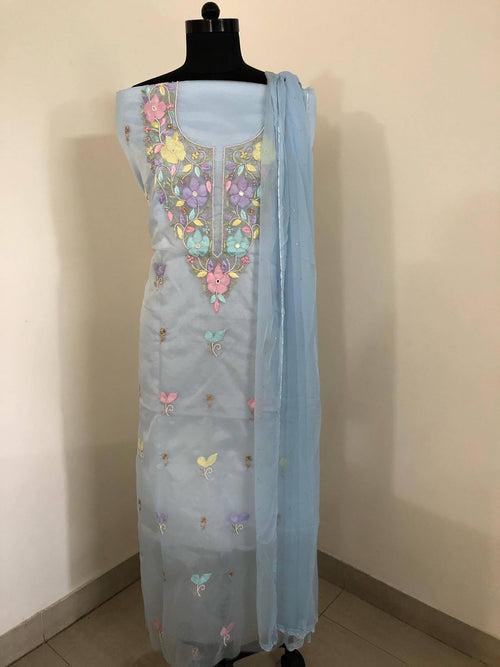 Organza Beads Parsi Ghara Suit