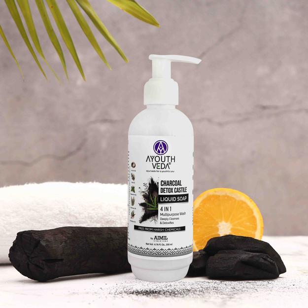 Charcoal Detox Castile Liquid Soap 200 ml