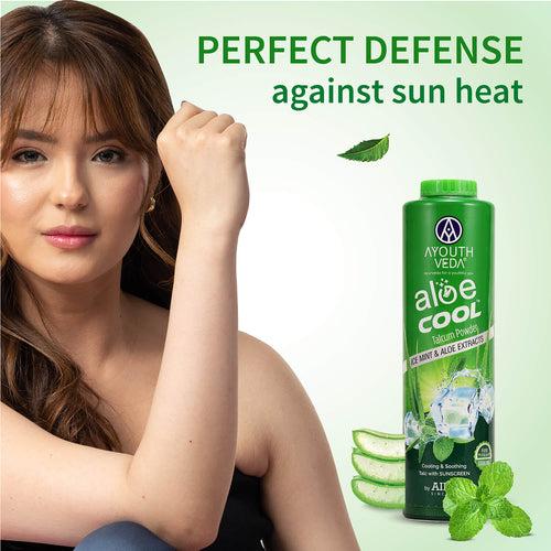 Aloe Cool Talcum Powder with Mint and Aloe Extracts 300g + 300g Free