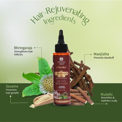 Bhrngaraja Taila 100ml - Time tested hair rejuventor