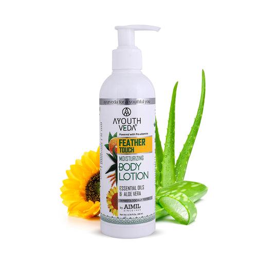 Feather Touch Moisturizing Body Lotion With Aloe vera (Net Qty- 200ml)