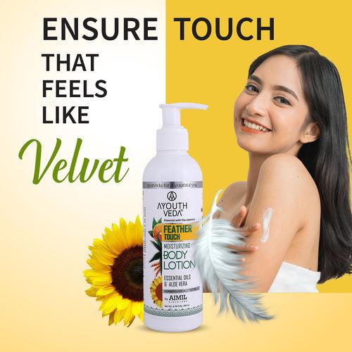 Feather Touch Moisturizing Body Lotion With Aloe vera (Net Qty- 200ml)