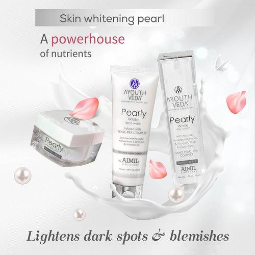 Skin Brightening Regimen | Pearly white face wash 100 ml , Day Cream g , Night Cream 50g