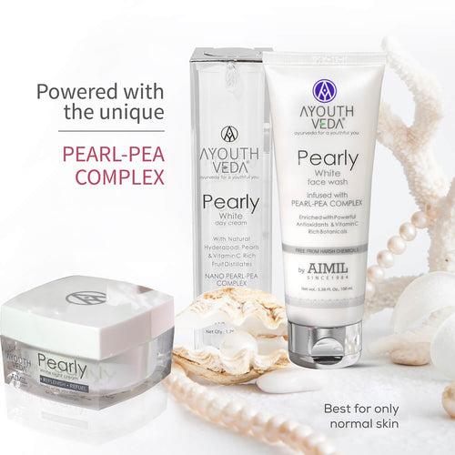 Skin Brightening Regimen | Pearly white face wash 100 ml , Day Cream g , Night Cream 50g