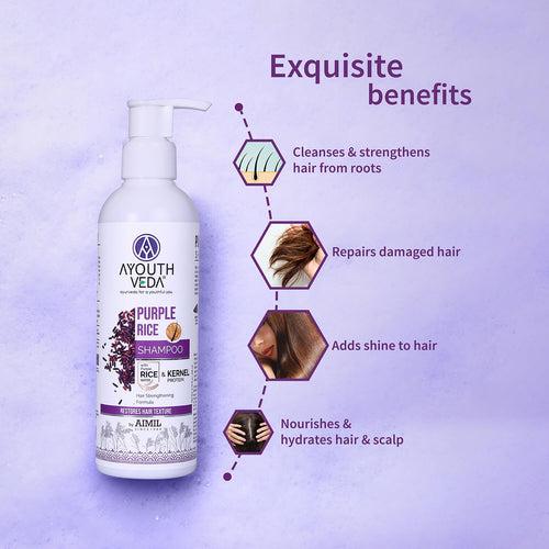 Purple Rice Shampoo with Rice Water & Kernel Protein ( Net Qty-200 ml )