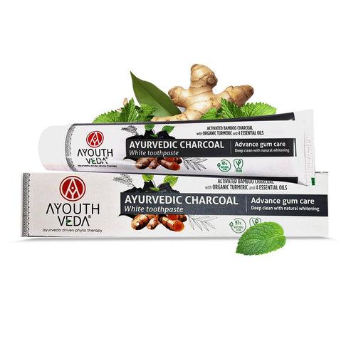 Ayouthveda Charcoal White Toothpaste 100 g