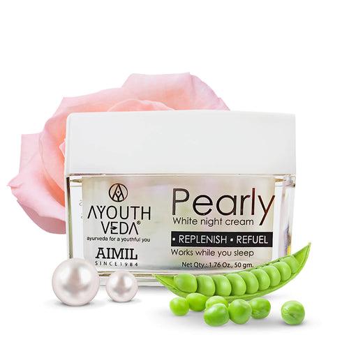 Pearly White Night Cream For Brightens Complexion