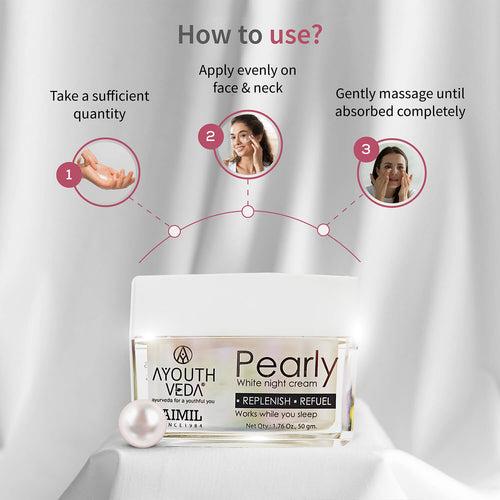 Pearly White Night Cream For Brightens Complexion