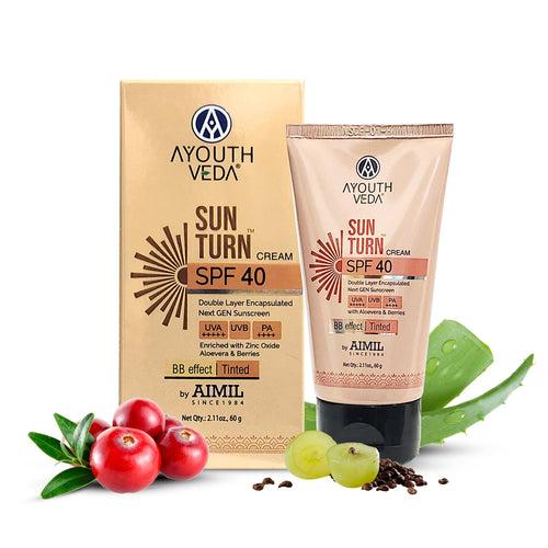 Sun Turn Cream SPF 40 With Zinc Oxide Aloera & Berries 60g