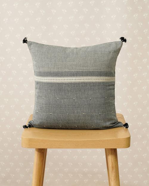 Shorshe Cushion Cover, Grey( 16"x16" )