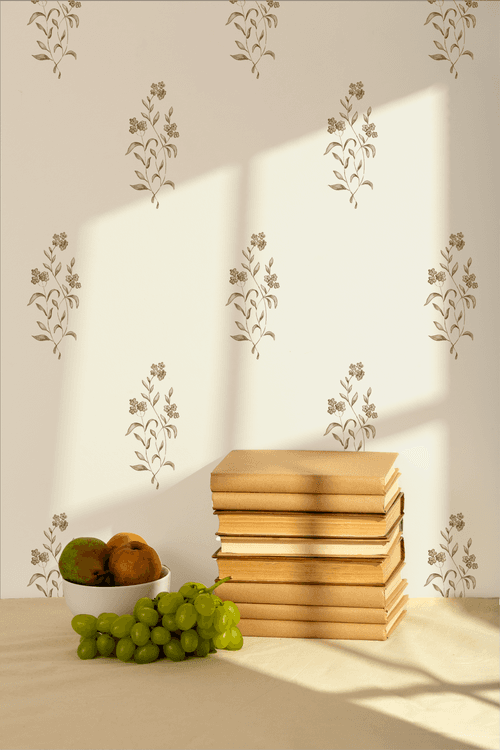 Cicely Wallpaper, Ochre