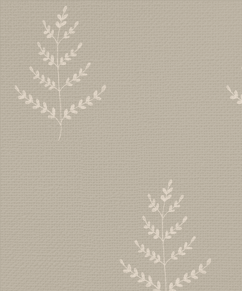 Ferns Wallpaper, Beige