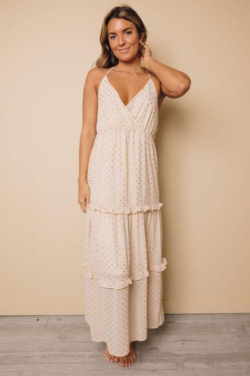 Brooklyn Polka Dot Long Dress