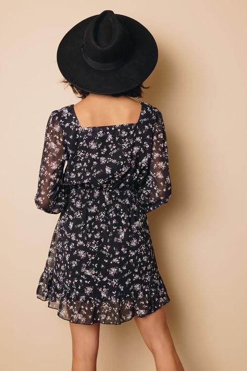 Naomi Ruffle Floral Dress