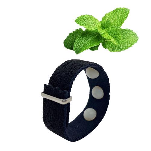 Scented Anti Nausea Bracelet with Peppermint Oil- Headache Relief- Hot Flashes- Anxiety (single)