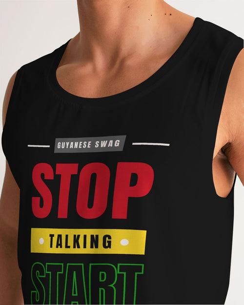 Guyanese Swag™ Stop Talking And Start Doing Men's Sports Tank