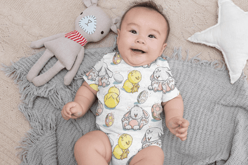 Bunnies & Chicks Onesie