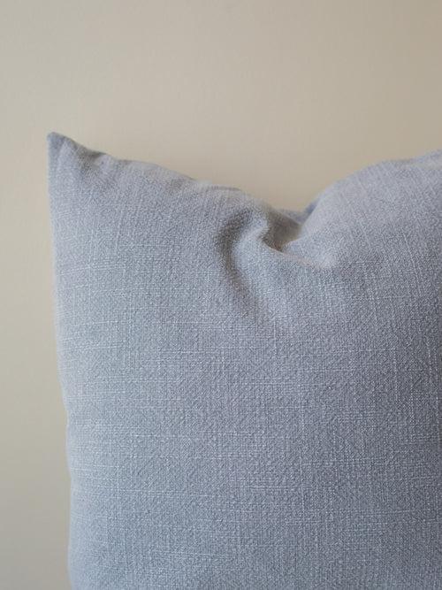 Marshmallow Grey Solid Cushion Cover