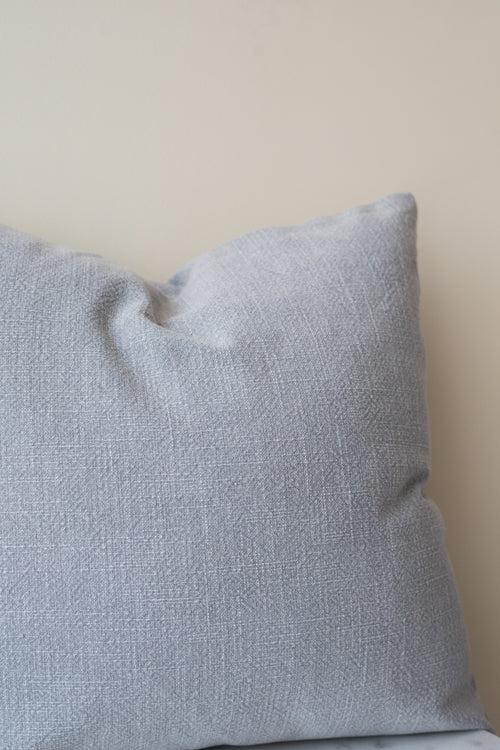 Marshmallow Grey Solid Cushion Cover