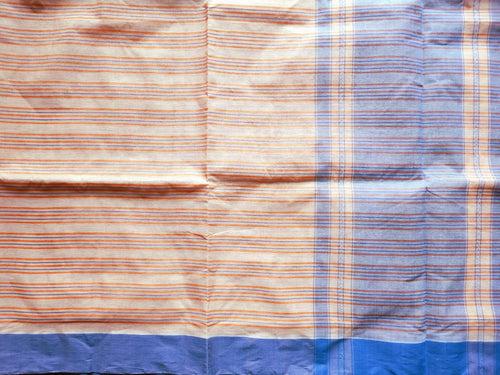 'BHANU: Light Orange' Handwoven Dhonekhali