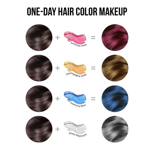 Anveya Colorisma Disco Platinum Temporary Hair Color, Pack of 2, 30ml each