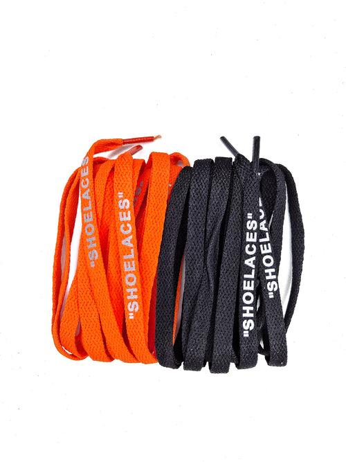 Off-White Style "Shoelaces Reflective" Flat lace 2 pair combo packs (multiple options) by thegoodlace