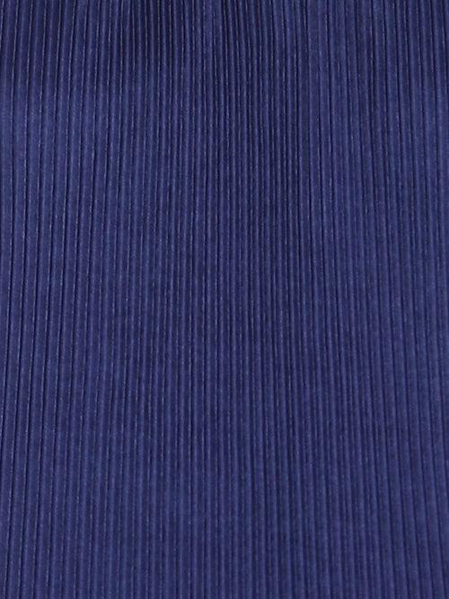 Blue Pleated Lycra Knit Top