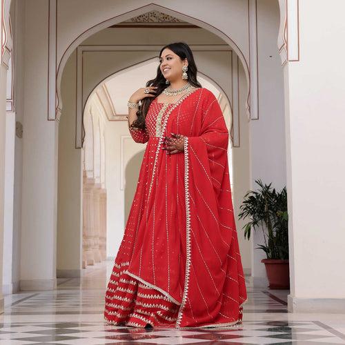 Rang Rasiya Gota Georgette Anarkali Set