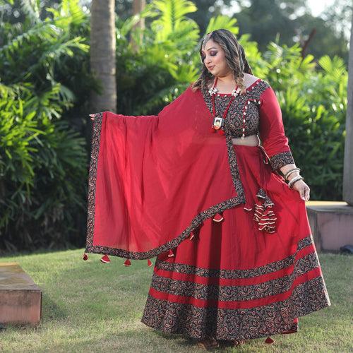 Kalbelia Lehenga Set