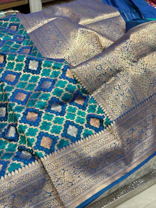 Banarasi Woven Bandhej Silk Saree