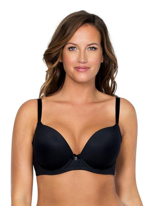 Jeanie Plunge Molded Bra - Black - 4801