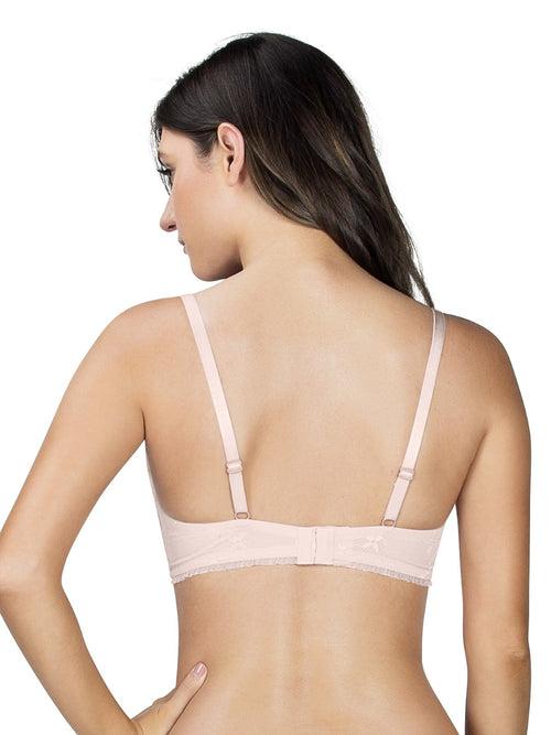 New York Unlined Longline Bra - Porcelain - A1632