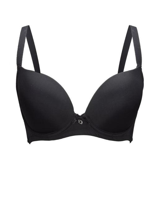 Jeanie Plunge Molded Bra - Black - 4801