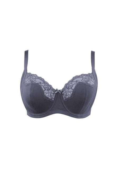 Tess Unlined Wire Bra - Charcoal - P5022