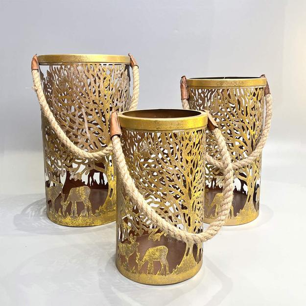 Caribou Lanterns - set of 3