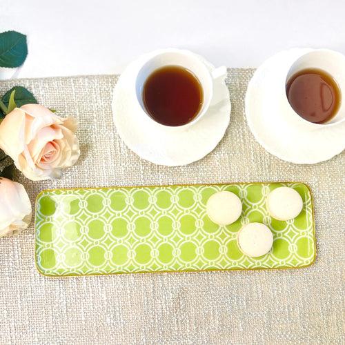 Long Serving Tray - Green