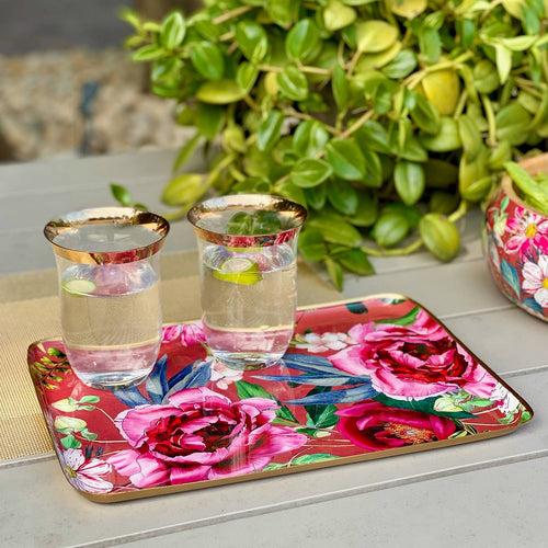 Serving Platters With Server, Gift Set of 3 - Windsor Blooms