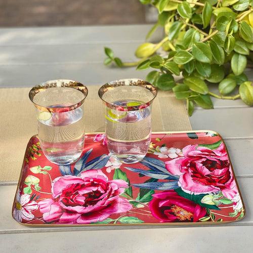 Serving Platters With Server, Gift Set of 3 - Windsor Blooms