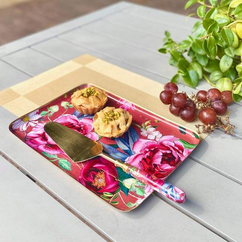 Serving Platters With Server, Gift Set of 3 - Windsor Blooms