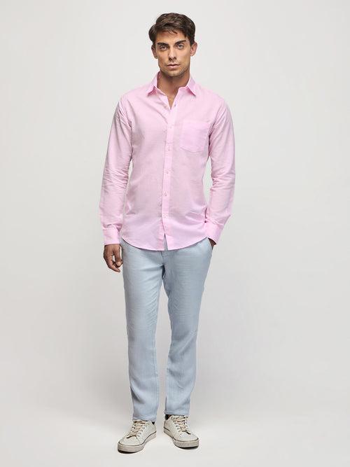 Linen Cotton Blend Shirt