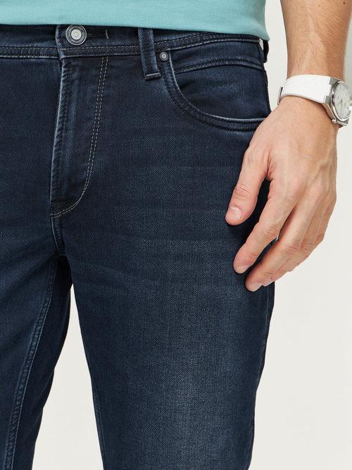 Tapered Fit Dark Wash Jeans