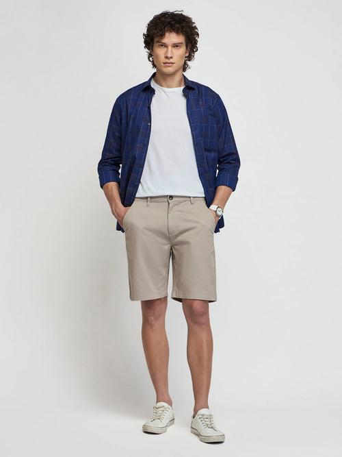 Cotton Twill Stretch Shorts